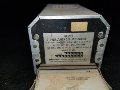 VOR/LOC/G.S Indicator KI 206 - Bendix/King - 5Y-BUC