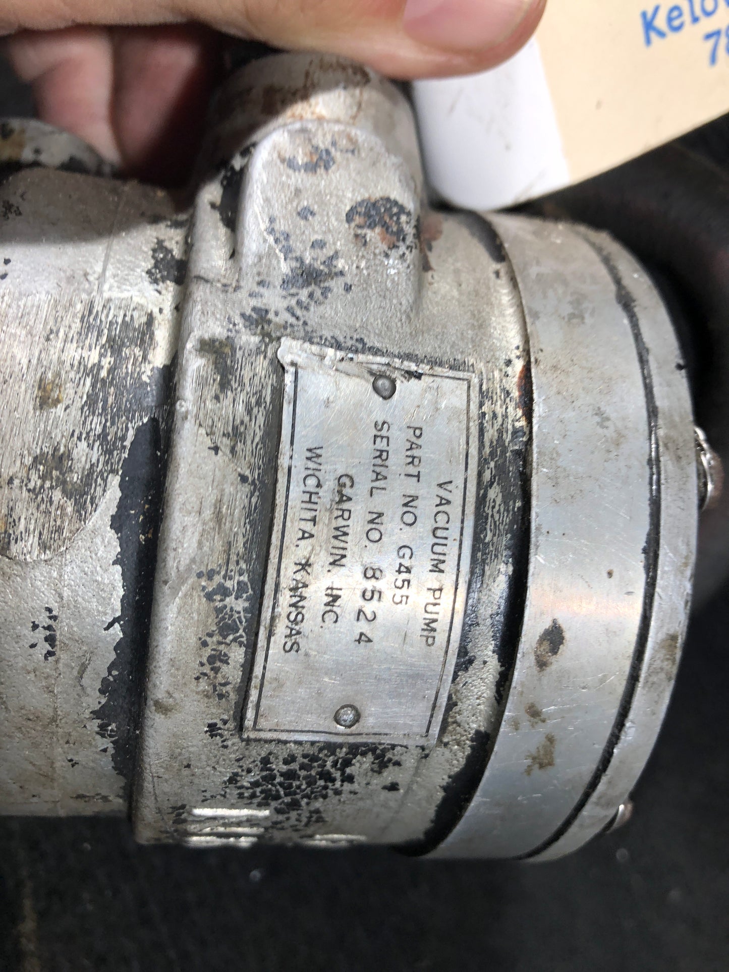 Vacuum Pump - Wet - Garwin - C-FMKY