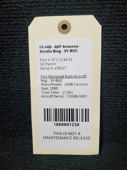 FA 44B - ADF Antenna - Bendix Bing - 5Y-BUC