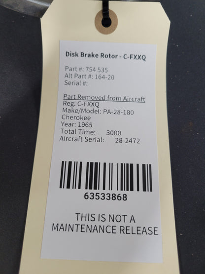 Disk Brake Rotor - C-FXXQ