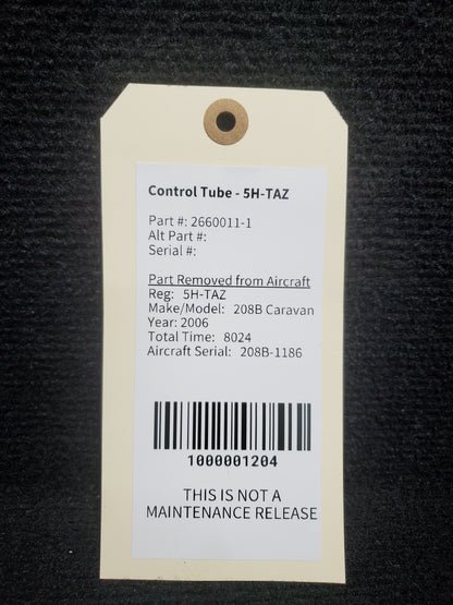 Control Tube - Cessna - 5H-TAZ