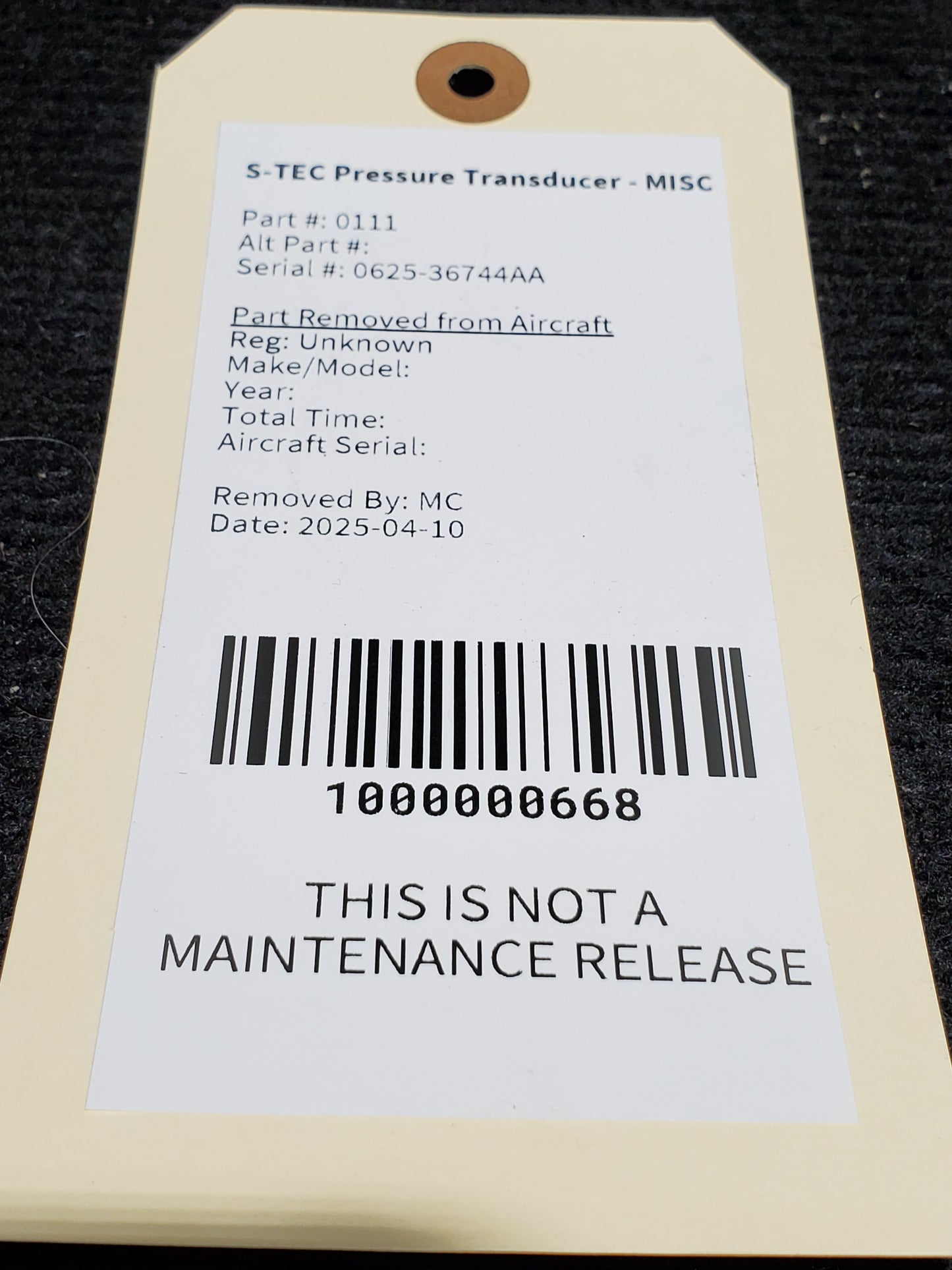 S-TEC Pressure Transducer - MISC