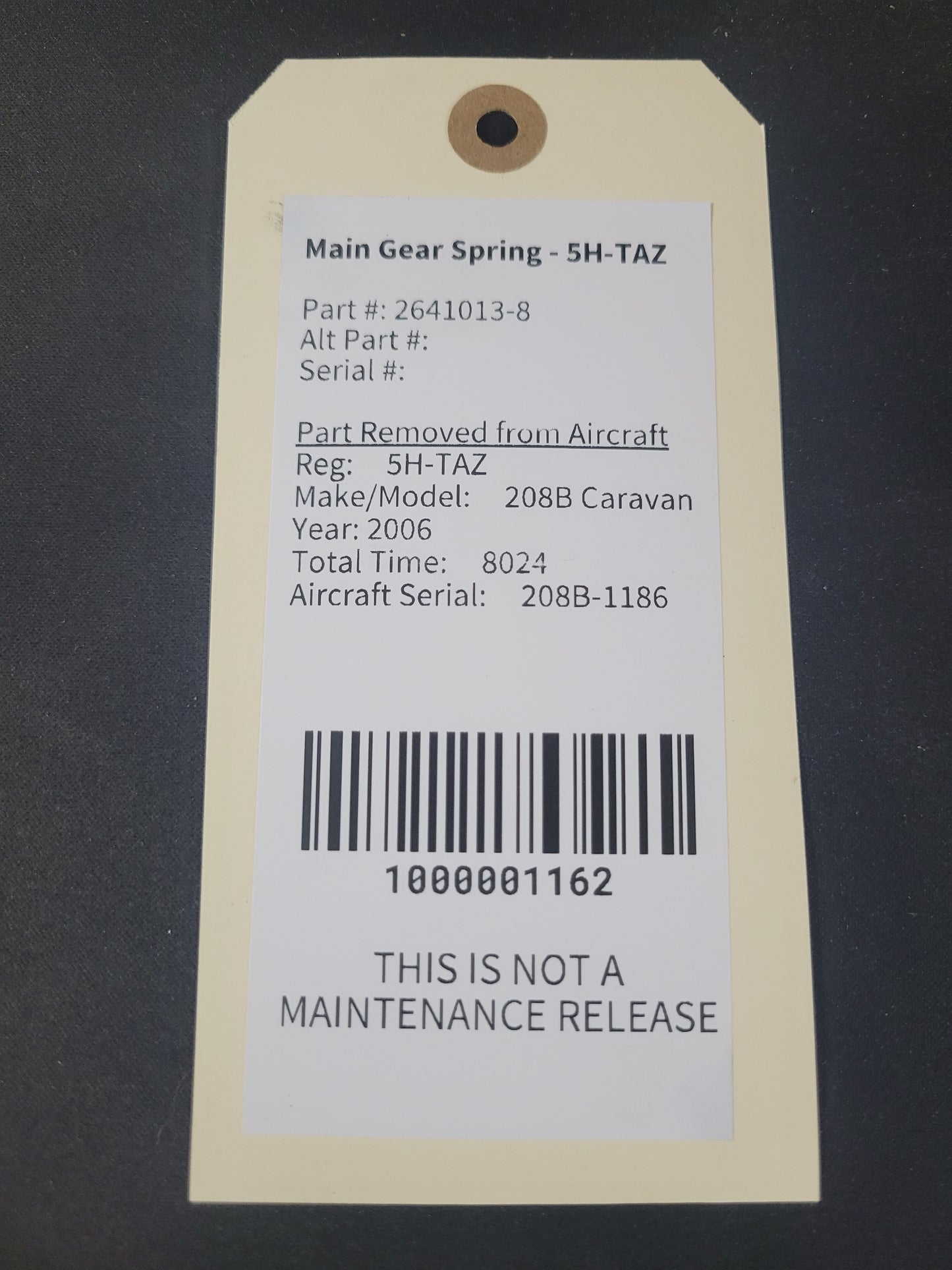 Main Gear Spring - 5H-TAZ 1 of 2