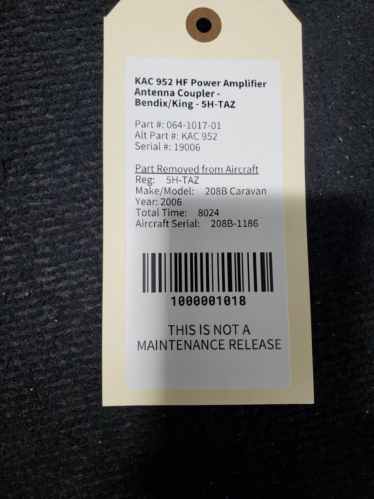 KAC 952 HF Power Amplifier Antenna Coupler - Bendix/King - 5H-TAZ