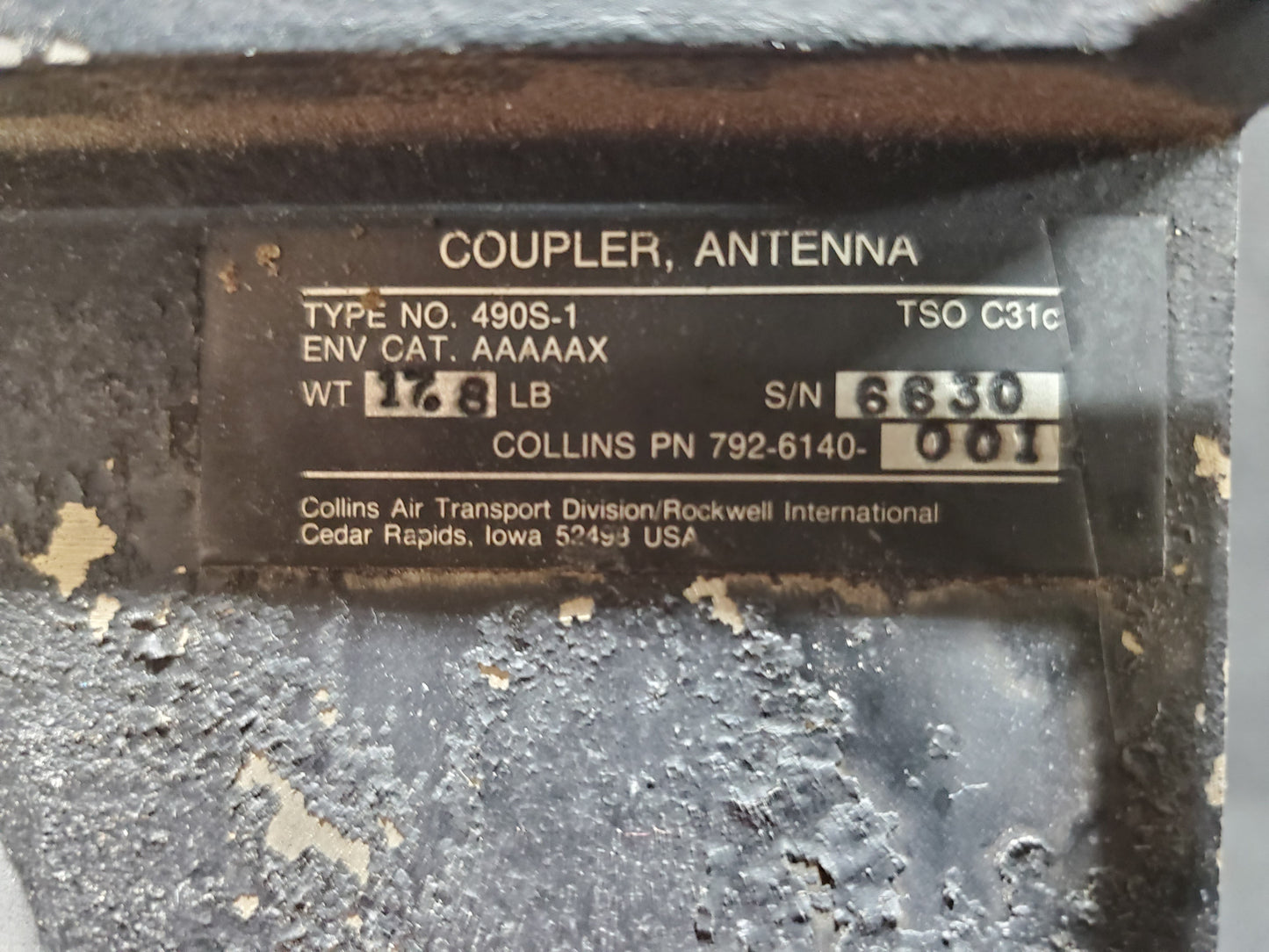 HF Antenna Coupler - Collins 490S-1 - Misc