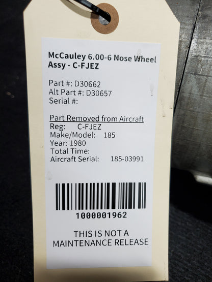 McCauley 6.00-6 Wheel Assy - C-FJEZ