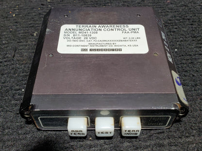 TAWS Annunciator Control Unit - MD41-1308 - Mid-Continent - 5Y-ZBW