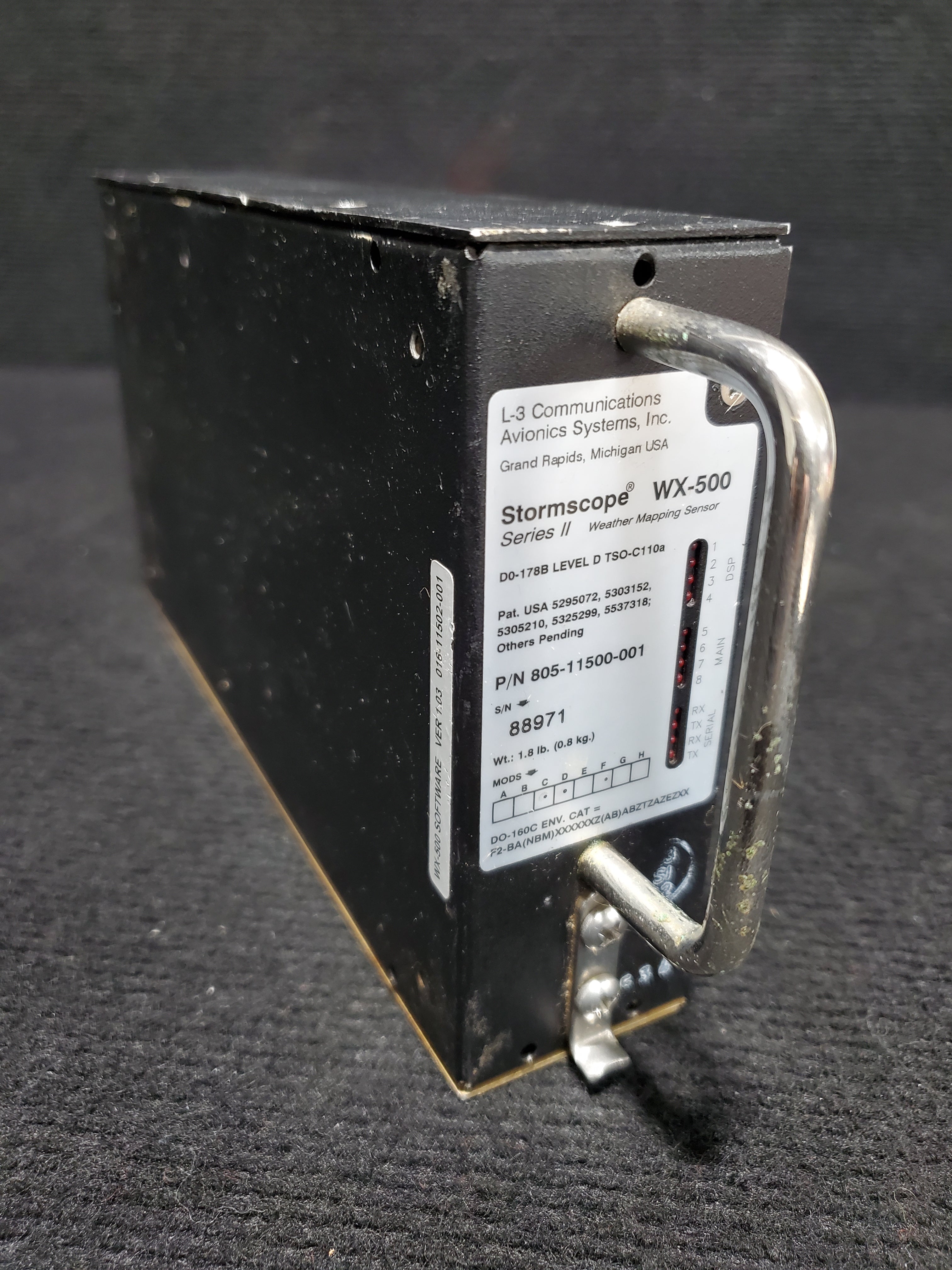 Stormscope WX 500 - L-3 Communications Avionics - 5H-TAZ – Global