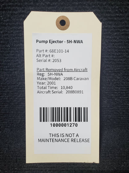 Pump Ejector - Allen Aircraft Prod. - 5H-NWA