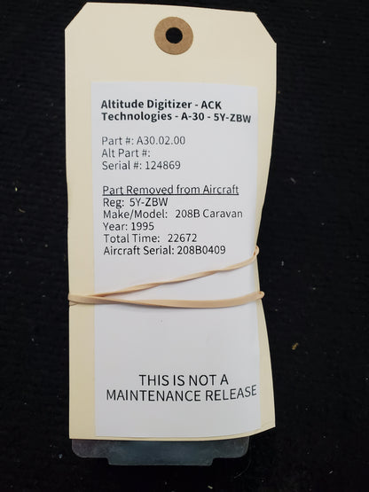 Altitude Digitizer - ACK Technologies - A-30 - 5Y-ZBW