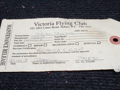 Tailcone Fairing - Rudder Cable Exit - Cessna - MISC (VFC) - C-GZXP