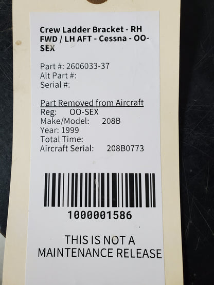 Crew Ladder Bracket - RH FWD / LH AFT - Cessna - OO-SEX
