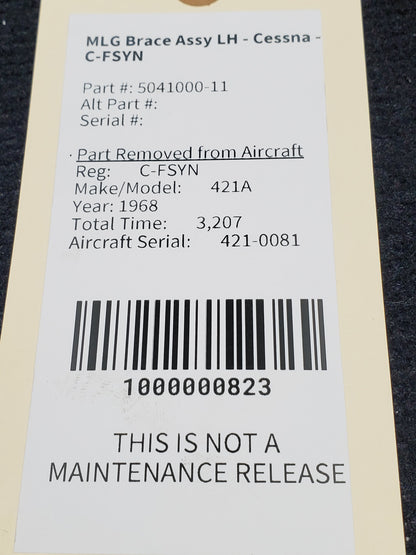 MLG Brace Assy LH - Cessna - C-FSYN
