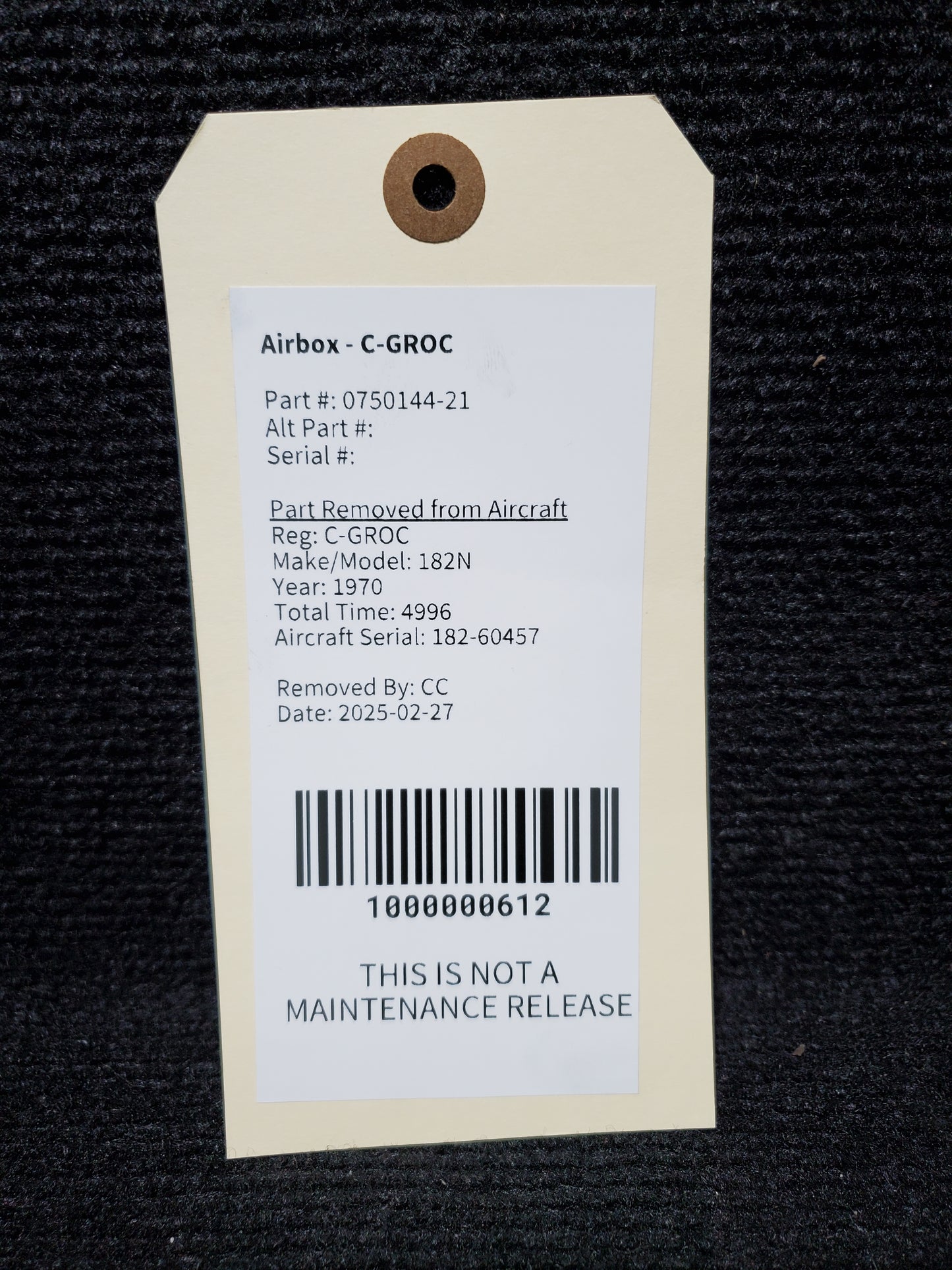 Airbox - Cessna - C-GROC