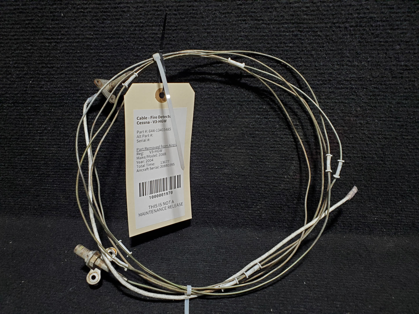 Cable - Fire Detector - Cessna - V3-HGW