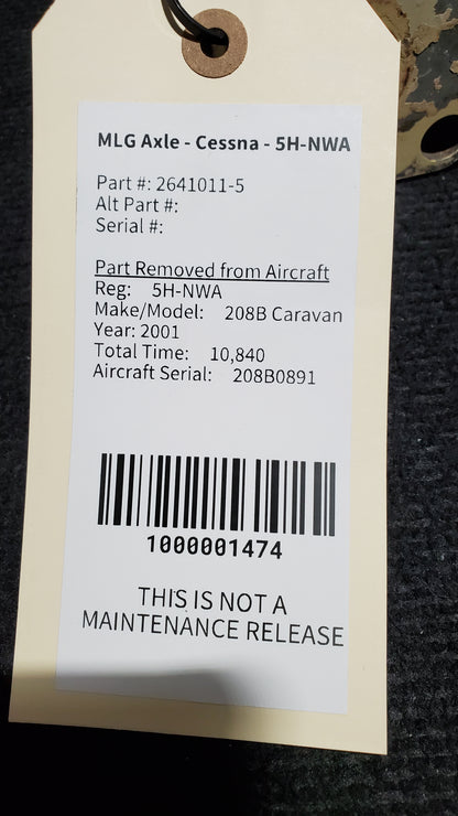 MLG Axle - Cessna - 5H-NWA