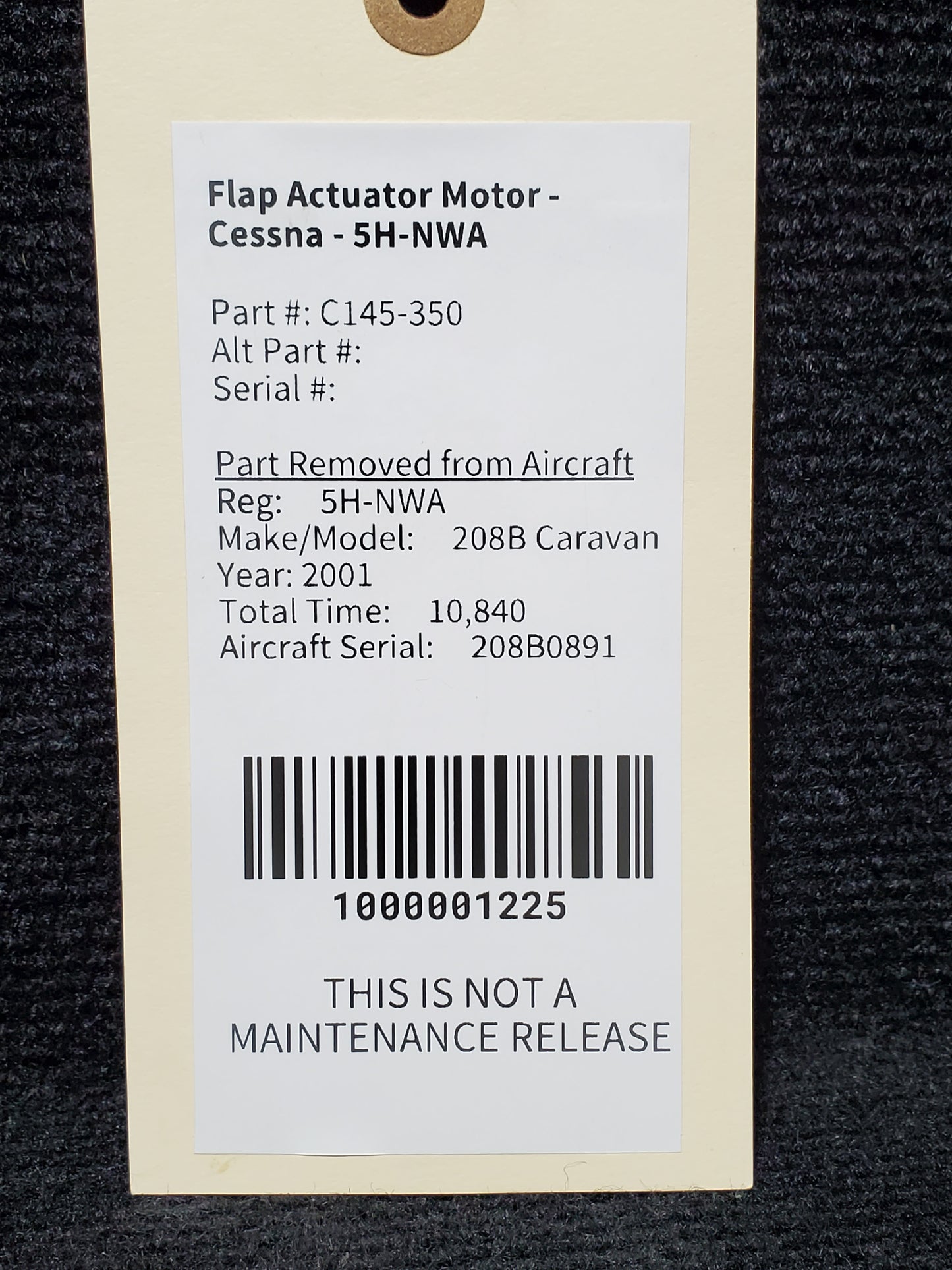 Flap Actuator Motor - Cessna - 5H-NWA
