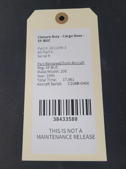 Closure Assy - Cargo Door - 5Y-BUC