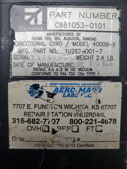 Directional Gyro - Sigma Tek - 5H-NWA