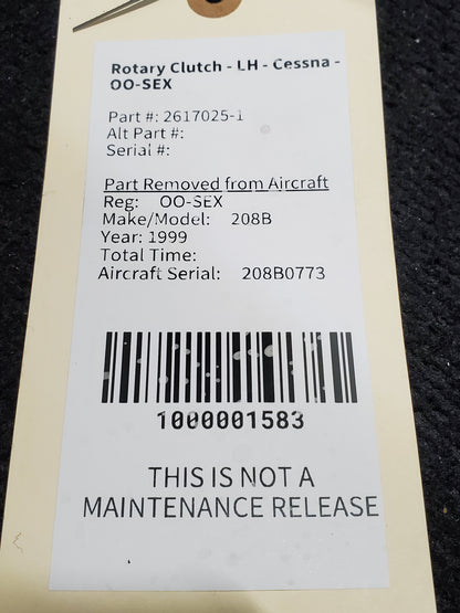 Rotary Clutch - LH - Cessna - OO-SEX