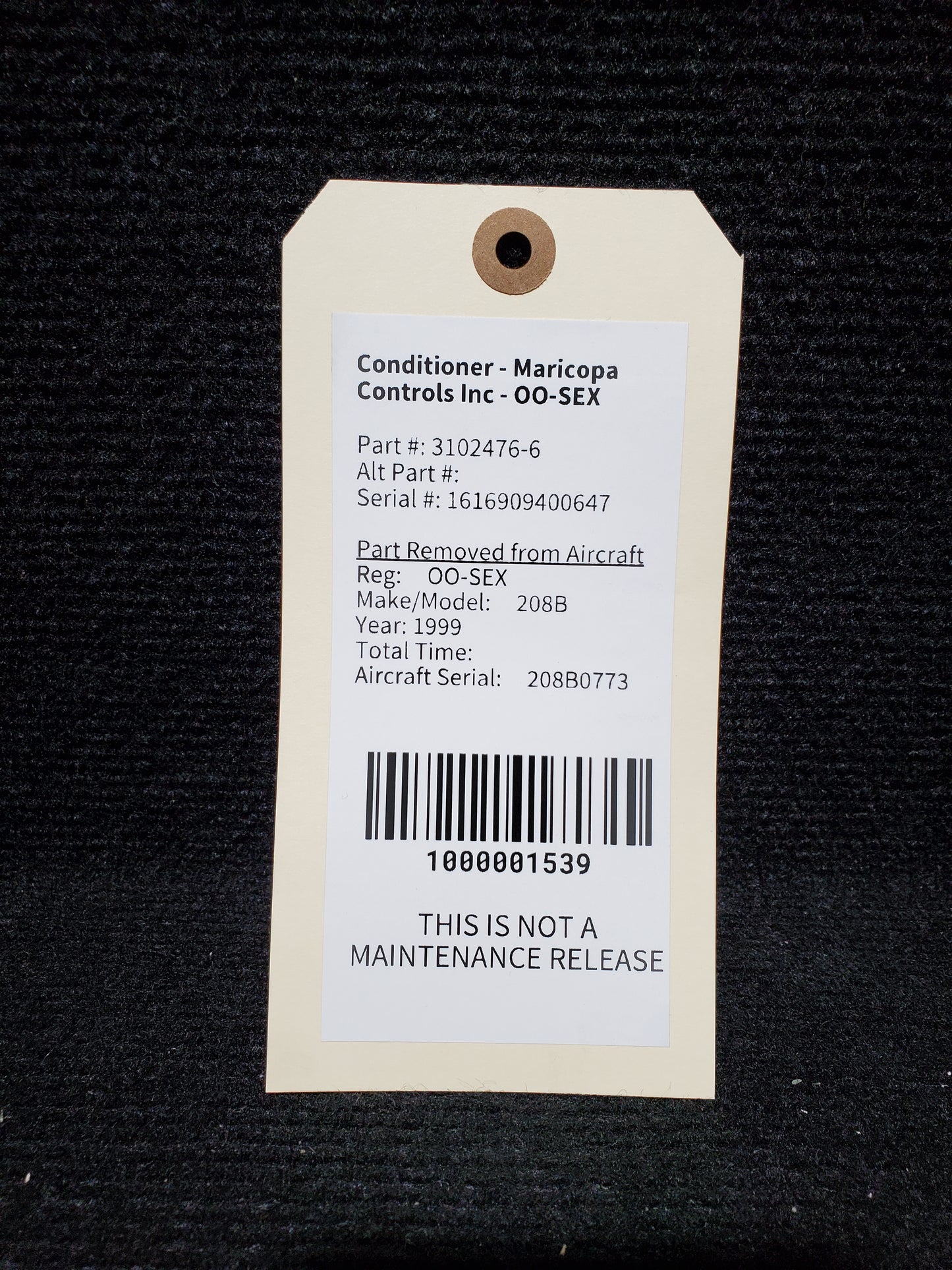 Conditioner - Maricopa Controls Inc - OO-SEX