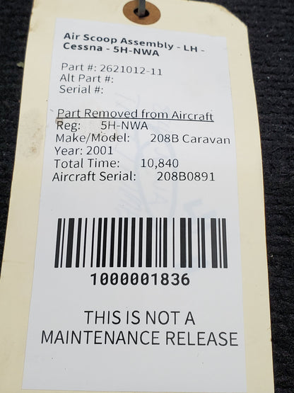 Air Scoop Assembly - LH - Cessna - 5H-NWA