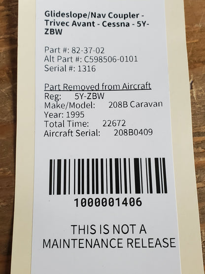 Glideslope/Nav Coupler - Trivec Avant - Cessna - 5Y-ZBW