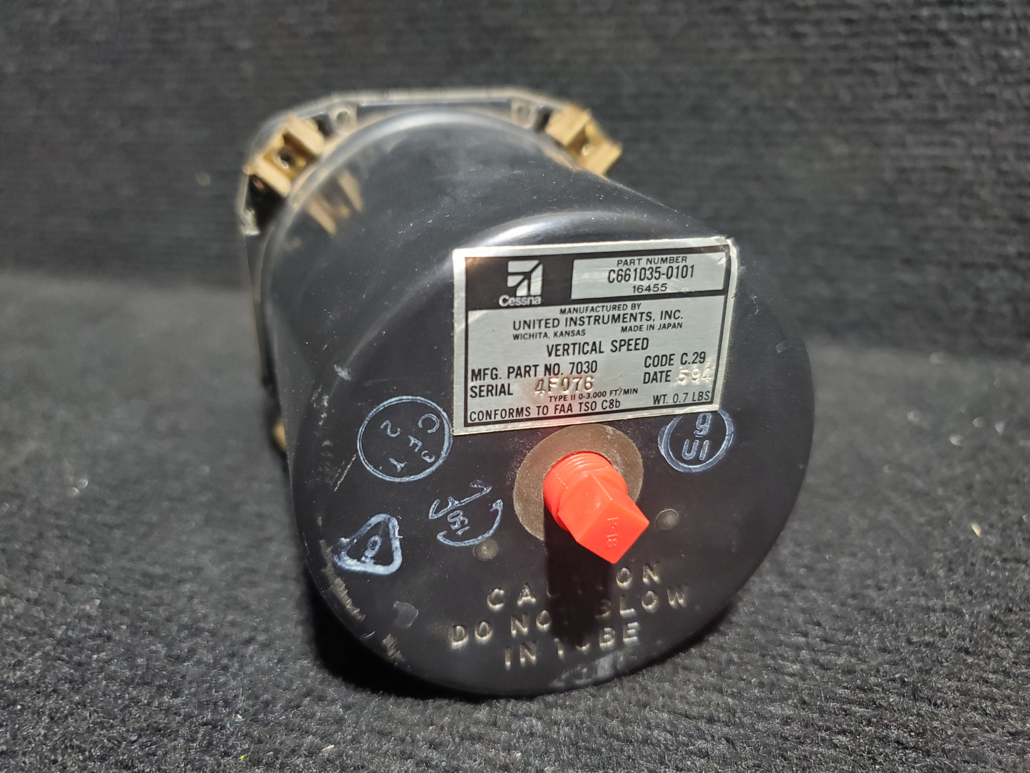 Vertical Speed Indicator - United Instruments - 5Y-ZBW