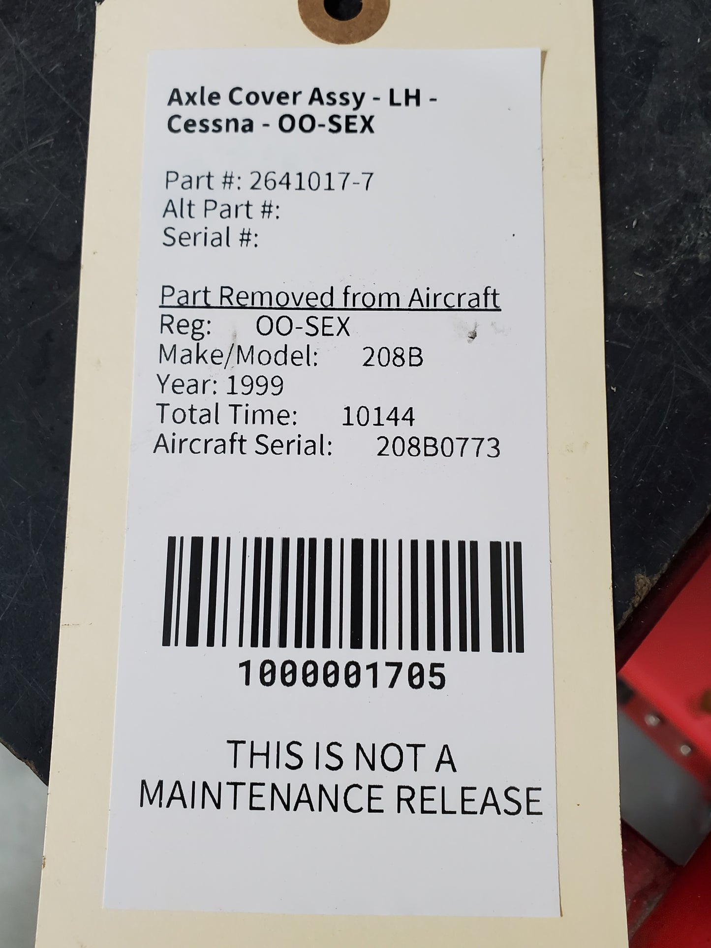 Axle Cover Assy - LH - Cessna - OO-SEX