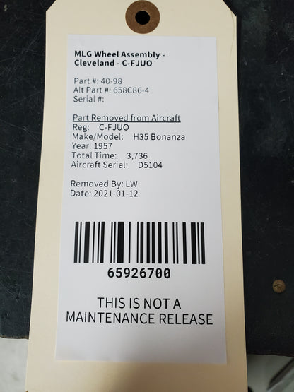 MLG Wheel Assembly - Cleveland - C-FJUO