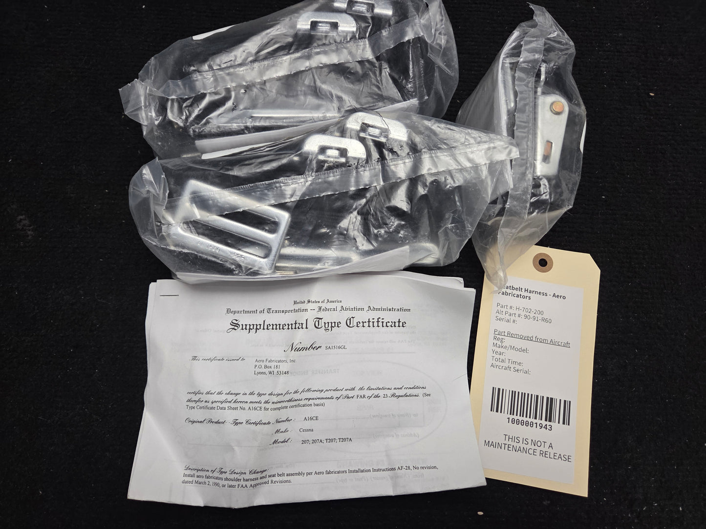 Seatbelt Harness - Aero Fabricators