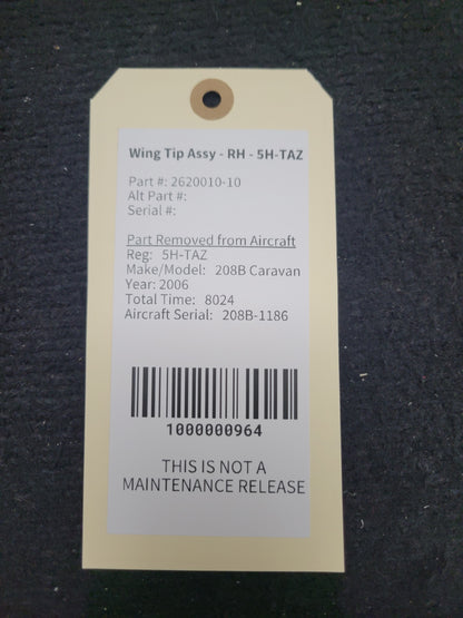 Wing Tip Assy - RH - Cessna - 5H-TAZ