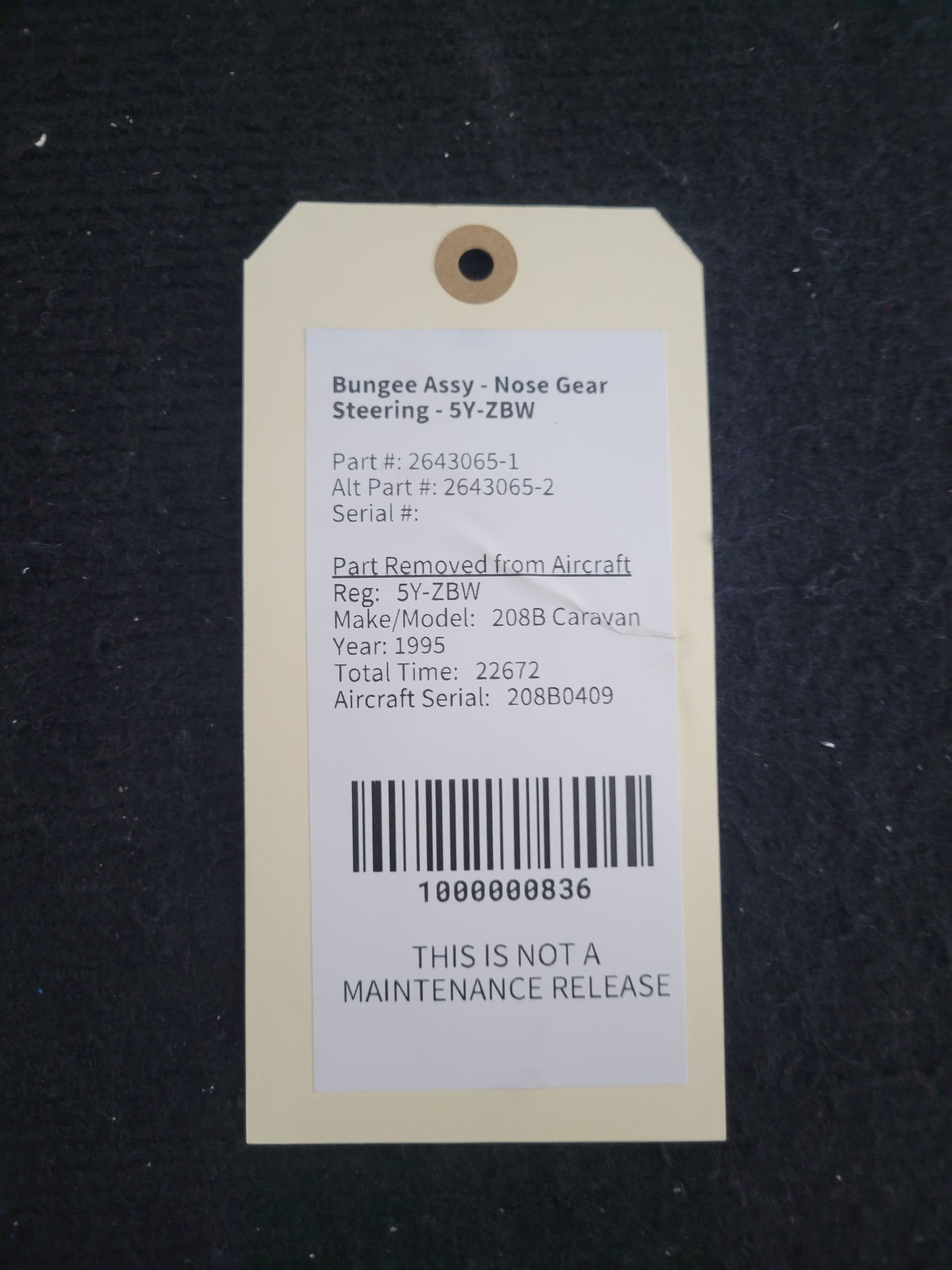 Bungee Assy - Nose Gear Steering - 5Y-ZBW