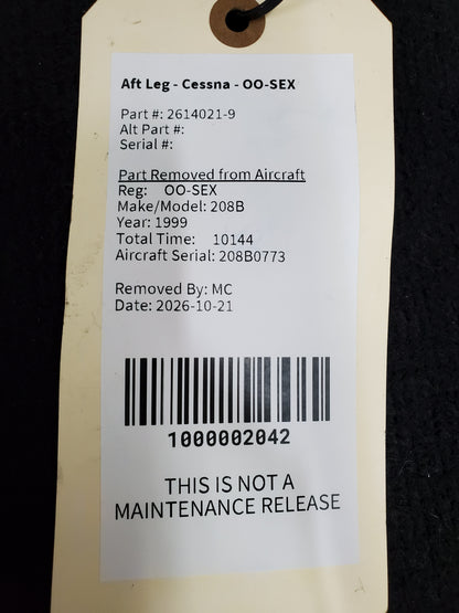 Aft Leg - Cessna - OO-SEX