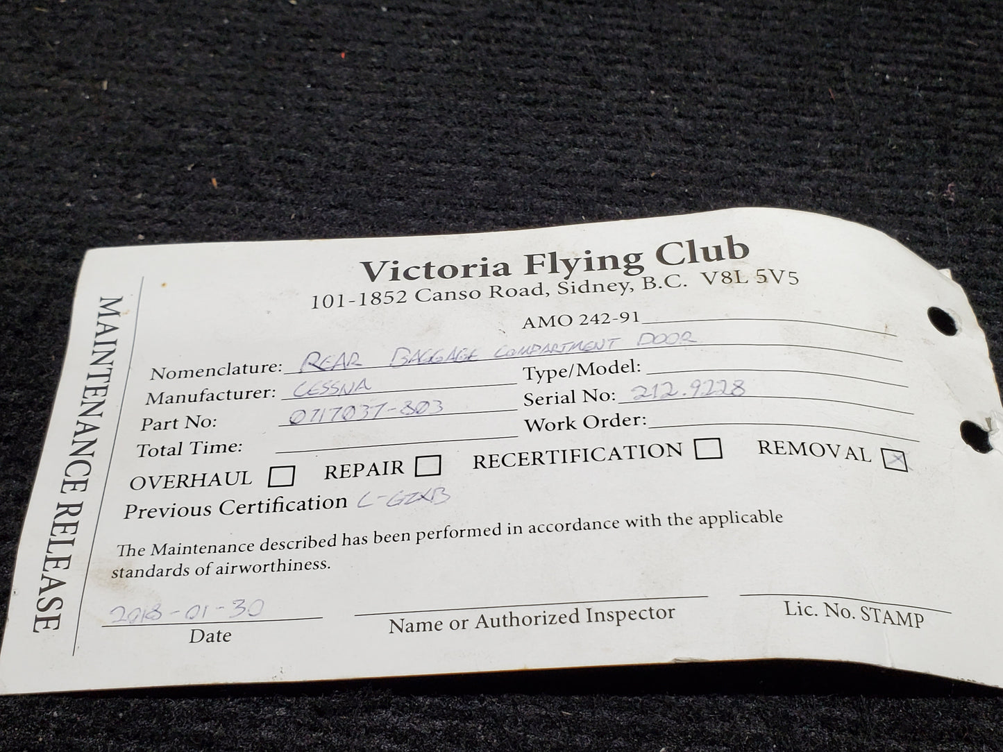 Baggage Door Assy - Cessna 172 - MISC (VFC)