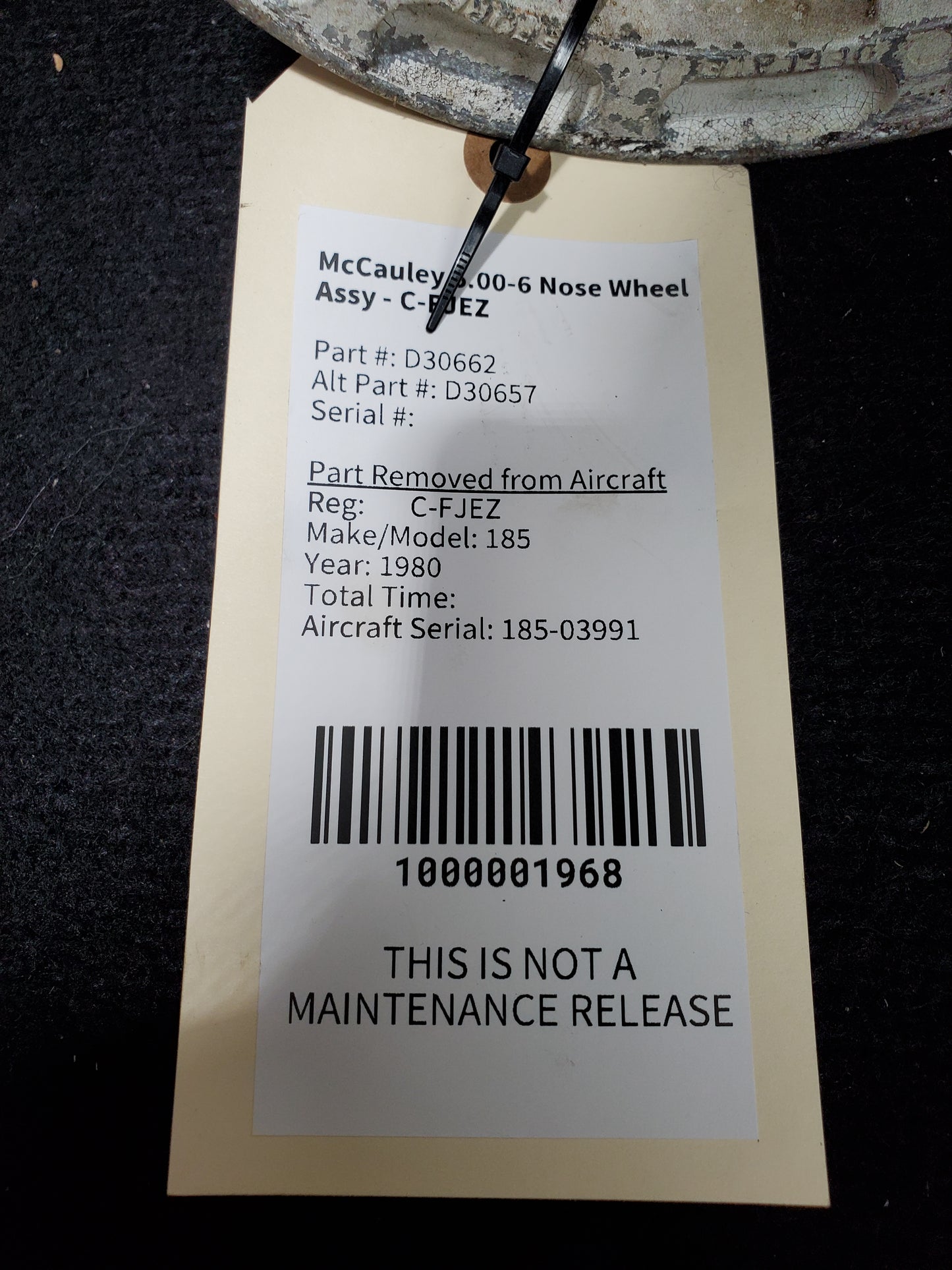 McCauley 6.00-6 Wheel Assy - C-FJEZ