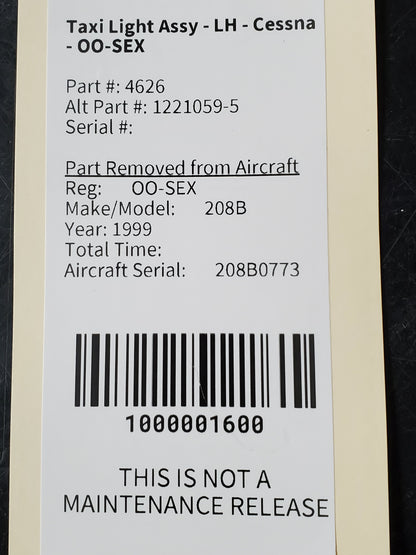 Taxi Light Assy - LH - Cessna - OO-SEX