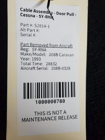 Cable Assembly - Door Pull - Cessna - 5Y-RNA