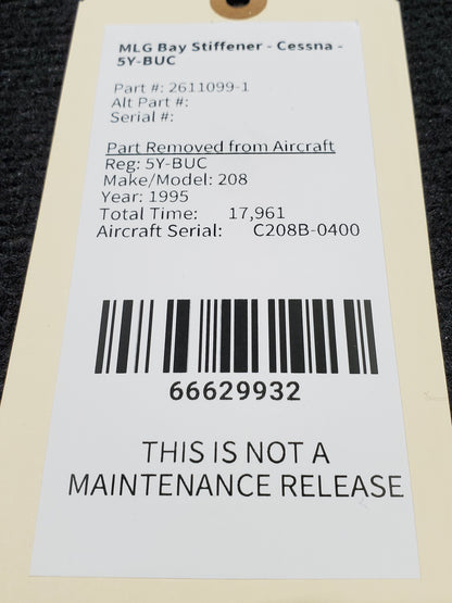 MLG Bay Stiffener - Cessna - 5Y-BUC