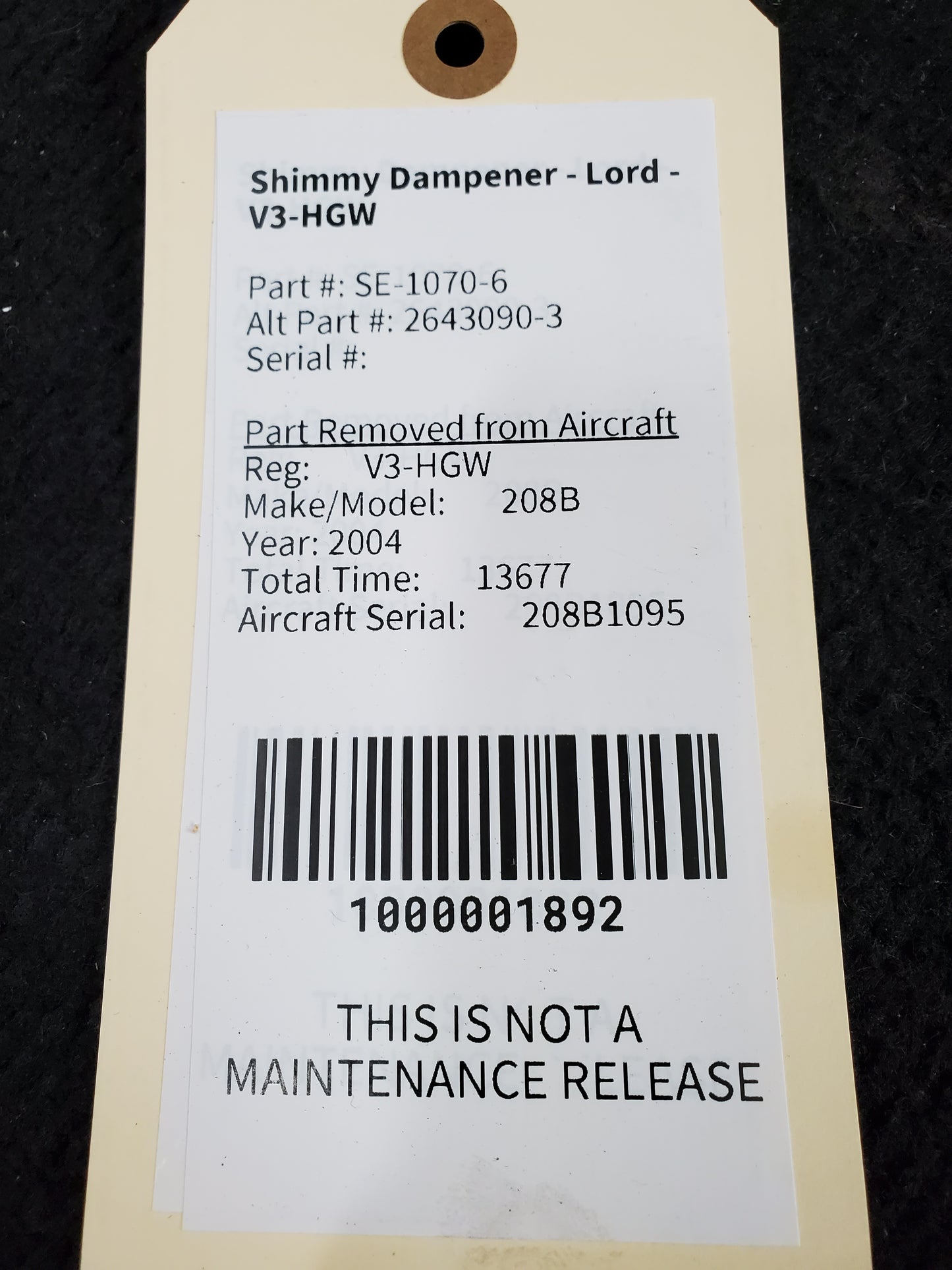 Shimmy Dampener - Lord - V3-HGW
