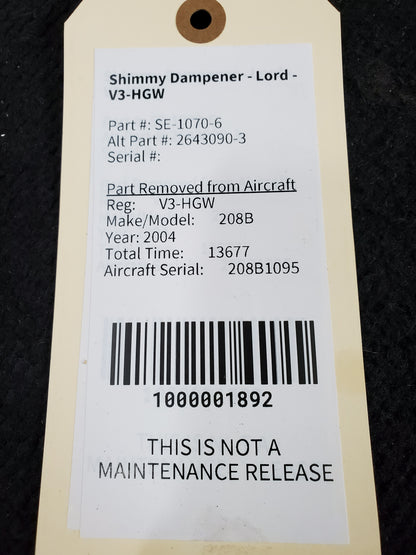 Shimmy Dampener - Lord - V3-HGW