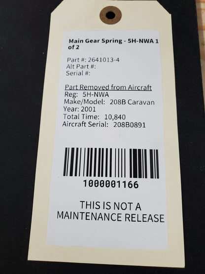 Main Gear Spring - 5H-NWA 1 of 2