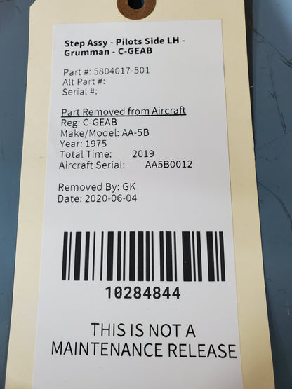 Step Assy - Pilots Side LH - Grumman - C-GEAB