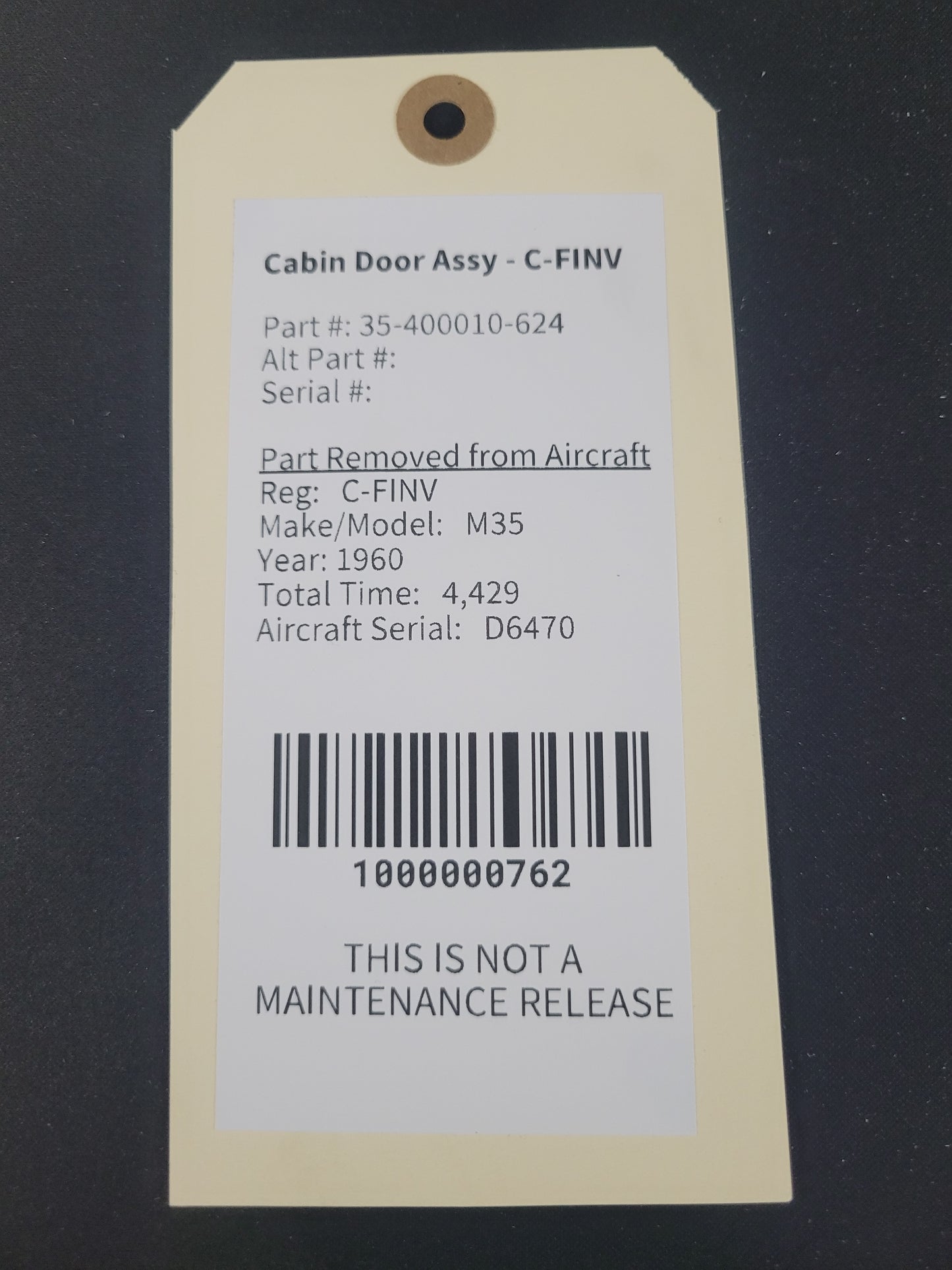 Cabin Door Assy - C-FINV