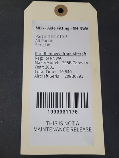 MLG - Axle Fitting - 5H-NWA