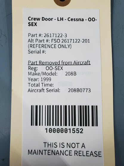 Crew Door - LH - Cessna - OO-SEX