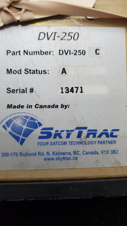 DVI-250 SatCom Control Unit - SkyTrac - 5H-TAZ