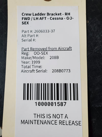 Crew Ladder Bracket - RH FWD / LH AFT - Cessna - OO-SEX