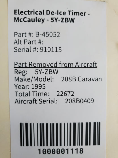 Electrical De-Ice Timer - McCauley - 5Y-ZBW