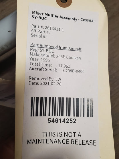 Mixer - Muffler Assembly - Cessna - 5Y-BUC